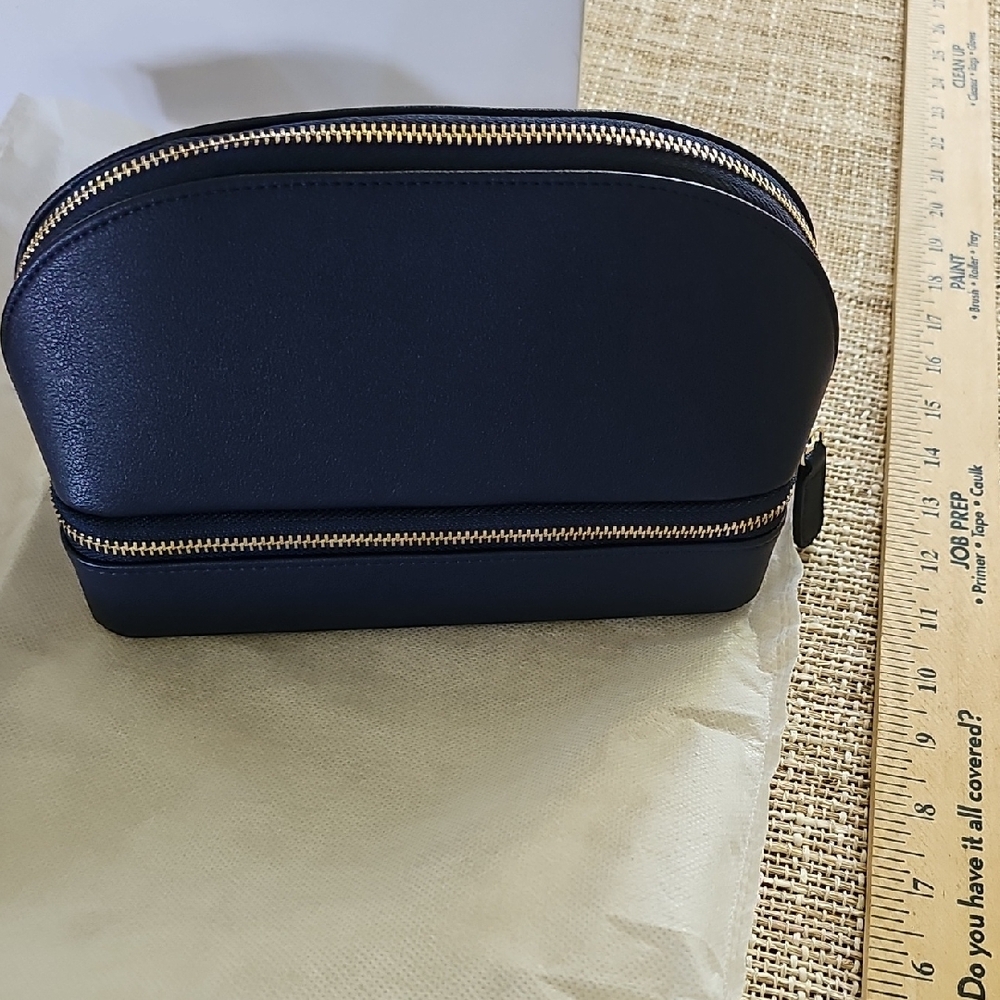 Navy Blue Zip Pouch